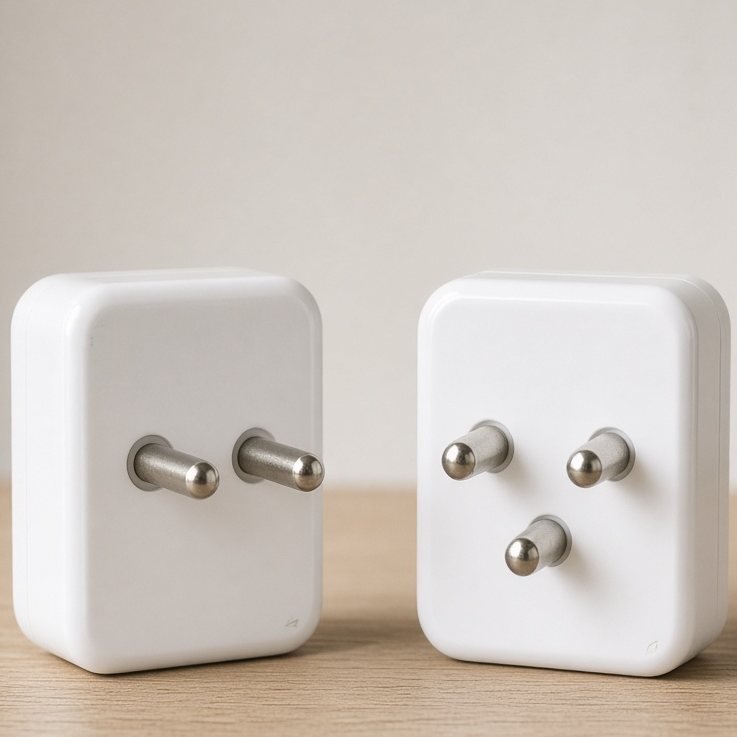 Universaladapter für Steckdosen, 2er-Set — Detailansicht